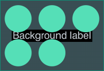 Image showing the label behind the content