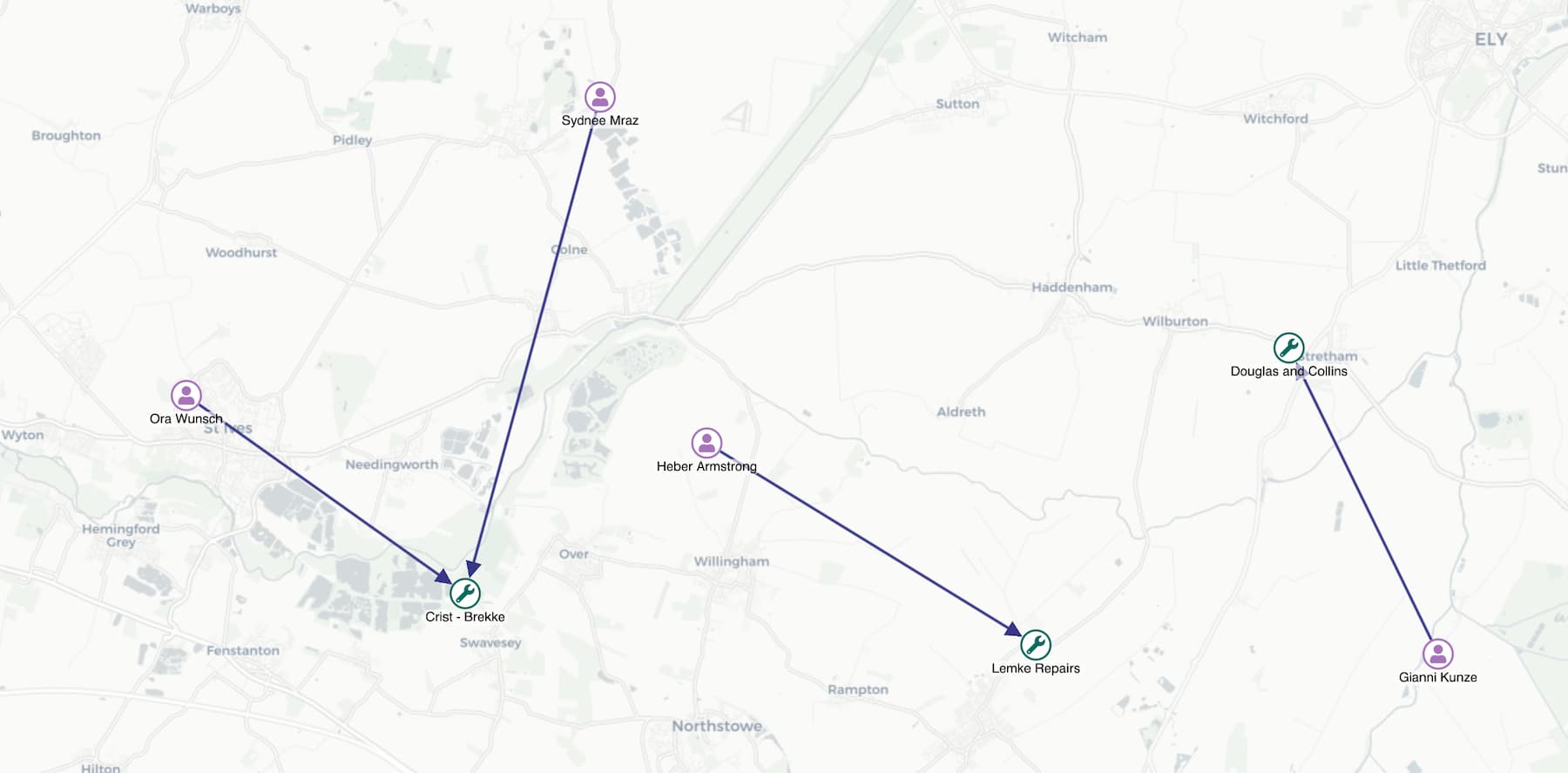 An image showing ReGraph with OpenStreetMap
